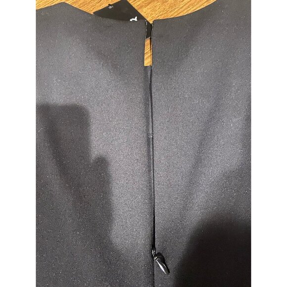 DKNY Knit Dress Womens 16 Combo Metallic Sleeve Stretch Career Professional - Picture 11 of 13